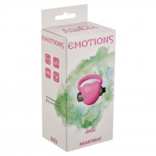 Эрекционное виброколечко Emotions Heartbeat Light pink