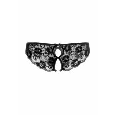 Эротические трусики Erolanta Lingerie Collection, кружевные, черные (50-52)