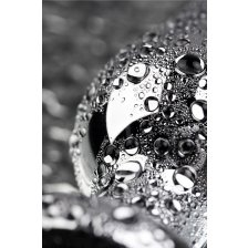 Анальный страз Metal by TOYFA, металл, серебристый, с кристаллом цвета алмаз, 10 см, Ø 3 см, 95 г