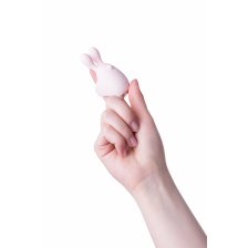 Вибронасадка на палец JOS DUTTY, силикон, пудровый, 8 см