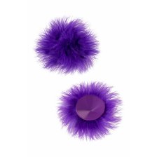 Пэстис Erolanta Lingerie Collection круглые с пухом фиолетовые