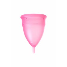 Менструальная чаша Штучки-Дрючки, силикон, розовый, S