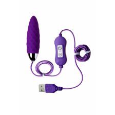 Виброяйцо с пультом управления TOYFA A-Toys Cony, силикон, фиолетовый