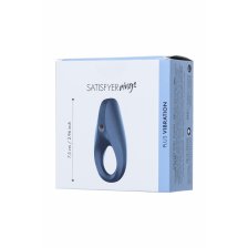 Эрекционное кольцо на пенис Satisfyer Rings, силикон, синий 7,5 см