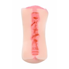 Мастурбатор реалистичный TOYFA Juicy Pussy Rich Fruit, вагина и анус, SoftSkin, телесный