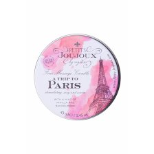 Массажная свеча Petits JouJoux Mini Paris с ароматом ванили и сандалового дерева, 43 мл