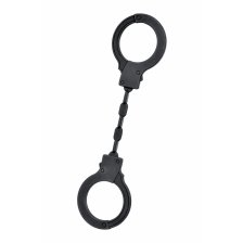 Силиконовые наручники A-Toys by TOYFA, силикон, черные, 33 см