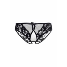 Эротические трусики Erolanta Lingerie Collection из стрейч-сетки, черные (54-56)