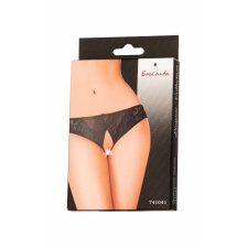 Эротические трусики Erolanta Lingerie Collection из стрейч-сетки, черные (54-56)