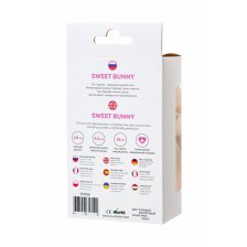 Анальная втулка с хвостом ToDo by Toyfa Sweet bunny, силикон, розово-фиолетовый, 13 см, Ø 2,8 см, 44 г