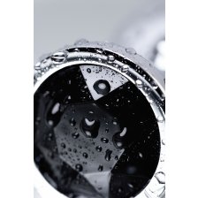 Анальный страз Metal by TOYFA, металл, серебристый, с кристаллом цвета турмалин, 8 см, Ø 3,4 см, 85 г