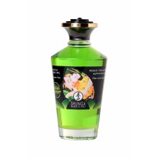 Масло для массажа Shunga Organic Exotic Green Tea, разогревающее, с ароматом зелёного чая, 100 мл