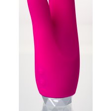 Вибратор с клиторальным стимулятором L'EROINA силикон, розовый, 18 см