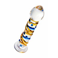 Нереалистичный фаллоимитатор Sexus Glass, стекло, 17,5 см