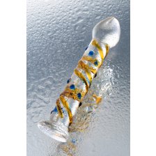 Нереалистичный фаллоимитатор Sexus Glass, стекло, 17,5 см