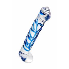 Нереалистичный фаллоимитатор Sexus Glass, стекло, 17 см