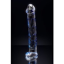 Нереалистичный фаллоимитатор Sexus Glass, стекло, 17 см