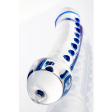 Двусторонний фаллоимитатор Sexus Glass, стекло, 20 см