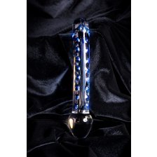 Двусторонний фаллоимитатор Sexus Glass, стекло, 20 см