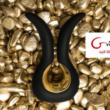 Вибратор Gvibe Mini Gold, с покрытием золотом от FT London. Ограниченная серия! без коробки
