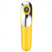 Клиторальный стимулятор + вибратор 2 в 1 Satisfyer Dual Love с управлением через смартфон желтый
