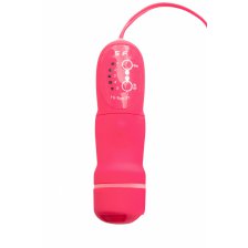 Анальная втулка TOYFA POPO Pleasure, 5 режимов вибрации, розовая, 14 см