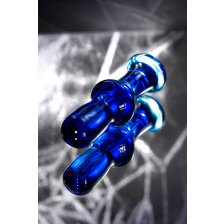 Анальная втулка Sexus Glass, стекло, синяя