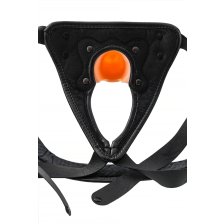 Фаллопротез RealStick Strap-On Oberon, TPE, телесный, 14 см