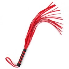 Красная плеть с черно-красной ручкой 45 см