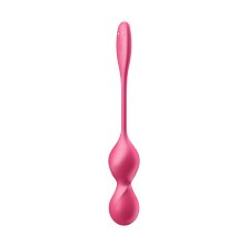 Вагинальные шарики с вибрацией Satisfyer Love Birds 2 Connect App, с пультом ДУ, красный, 22,2 см