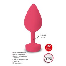 Инновационная анальная пробка с вибрацией Gvibe Gplug, 10,5 см (ex. Fun Toys) (розовый)