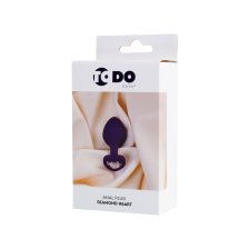 Анальная втулка ToDo by Toyfa Diamond Heart фиолетовая