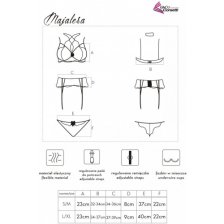 Сексуальный кружевной комплект с поясом для чулок Majalesa L/XL