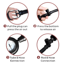 Вакуумная помпа с манометром Men Powerup