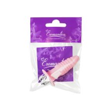 Анальная вибровтулка Eromantica, Princess, силикон, розовая, 9 см