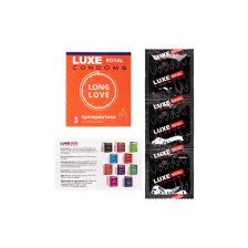 Презервативы Luxe, royal, long love, 18 см, 5,2 см, 3 шт