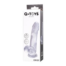 Реалистичный фаллоимитатор A-Toys by TOYFA Cryst, TPE, прозрачный, 15 см СТМ