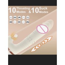 Вибратор с фрикциями и стимуляцией, 95691