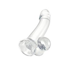 Реалистичный фаллоимитатор A-Toys by TOYFA Cryst, TPE, прозрачный, 15 см СТМ