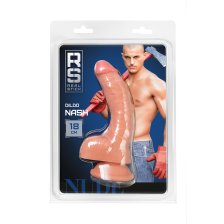 Реалистичный фаллоимитатор RealStick Nude Nash, PVC, телесный, 18 см