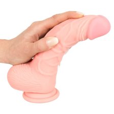 Фаллоимитатор реалистик с загнутой головкой Medical Silicone Dildo 20 см