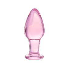 Анальная втулка Sexus Glass розовая