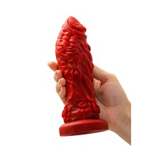 Вибратор Black&Red by Toyfa Monster Docus, силикон, красно-черный, 20 см