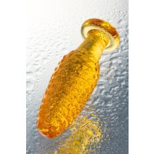 Анальная втулка Sexus Glass желтая
