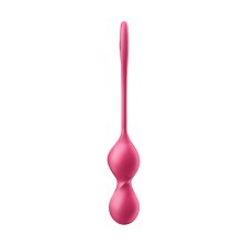 Вагинальные шарики с вибрацией Satisfyer Love Birds 2 Connect App, с пультом ДУ, красный, 22,2 см