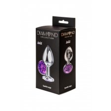 Анальная пробка Diamond Purple Sparkle Large 4010-05