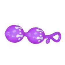 Анально-вагинальные шарики Orgasmic Balls пурпурные