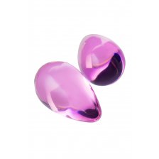 Вагинальные шарики Sexus Glass, стекло, розовые